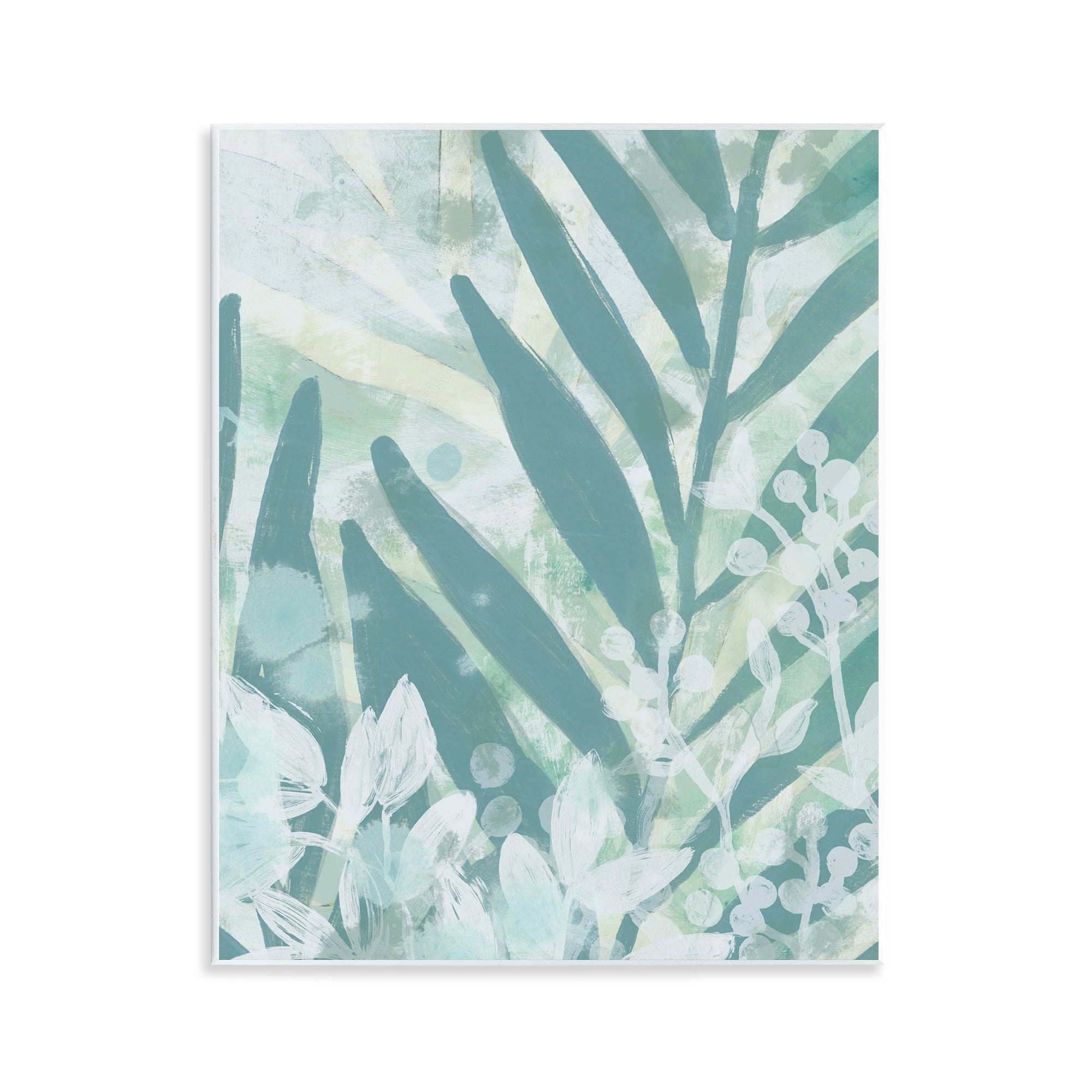 Stupell Industries Modern Splatter Palms Botanical & Floral Painting Unframed Art Print Wall Art, 11 x 14