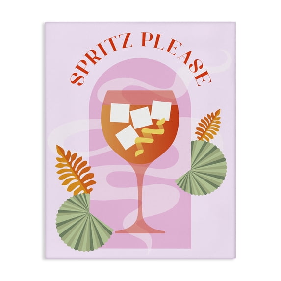 Stupell Industries Modern Spritz Please Cocktail Canvas Art, 24 x 30, by Lil' Rue
