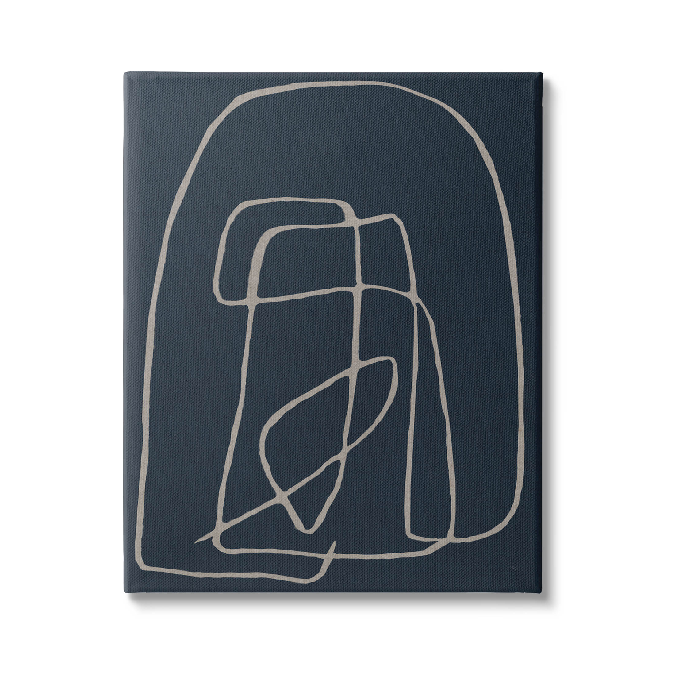 Stupell Industries Modern Squiggle Line Form Graphic Art Gallery Wrapped Canvas Print Wall Art, Design by Susan Jill