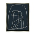 thumbnail image 1 of Stupell Industries Modern Squiggle Line Form Graphic Art Luster Gray Floating Framed Canvas Print Wall Art, Design by Susan Jill, 1 of 6