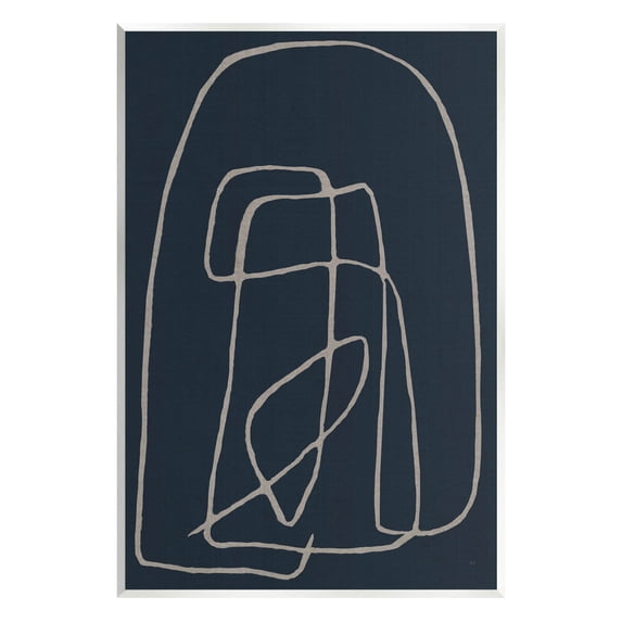 Stupell Industries Modern Squiggle Line Form Graphic Art Unframed Art Print Wall Art, Design by Susan Jill