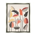 thumbnail image 1 of Stupell Industries Modern Stripes Squiggle Pattern Flower Sprigs Botanical Motif Luster Gray Framed Floating Canvas Wall Art, 16x20, by Ioana Horvat, 1 of 5