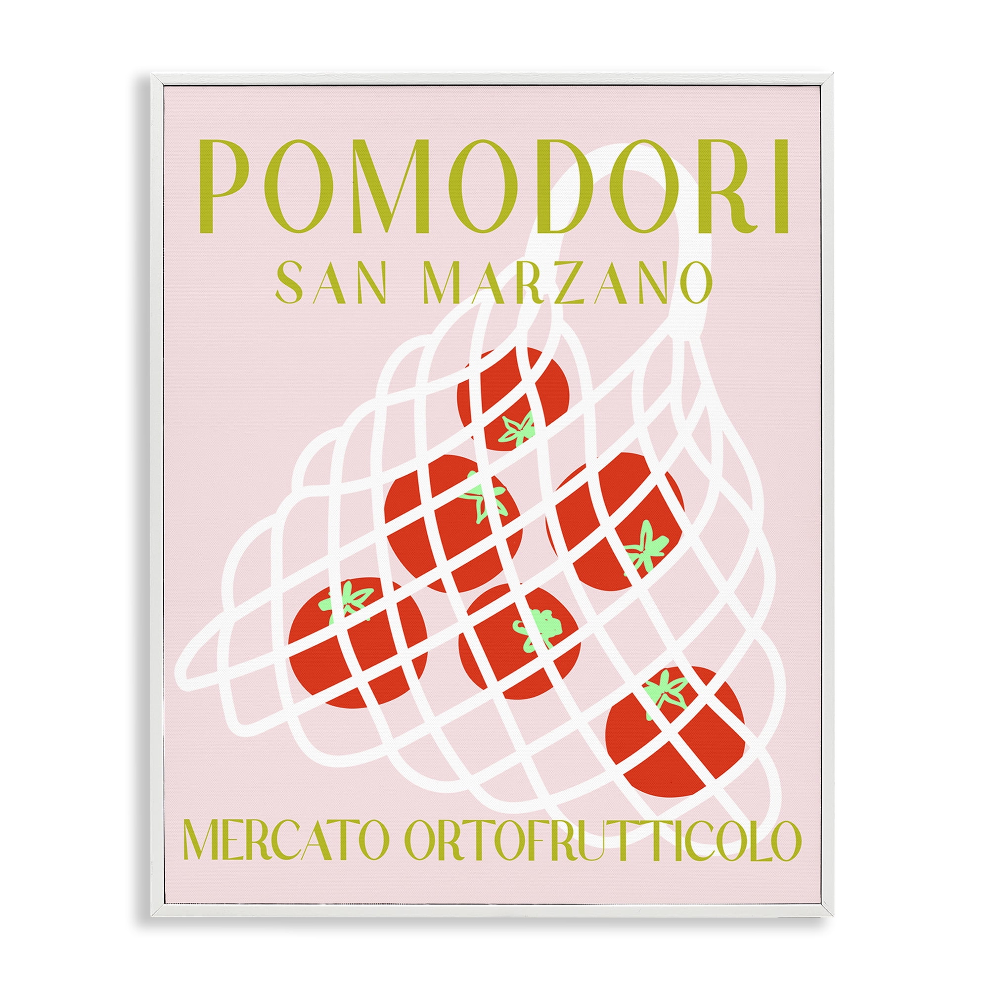 Stupell Industries Modern Tomato Fruit Market Food & Beverage Painting White Framed Art Print Wall Art, 16 x 20