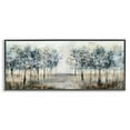 thumbnail image 1 of Modern Tree Grove Black Framed Giclee Art, 30 x 13, Made In USA, 1 of 7
