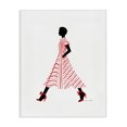 thumbnail image 1 of Stupell Industries Modern Trendy Girl in Red Canvas Art, 24 x 30, by Simone Elum, 1 of 8
