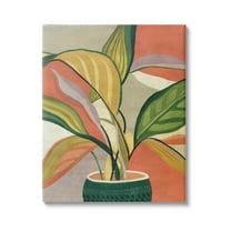 Stupell Industries Modern Tropical Potted Plant Painting Gallery Wrapped Canvas Print Wall Art, Design by Carol Robinson