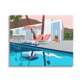 thumbnail image 1 of Stupell Industries Modern Tropical Vacation Home Poolside Lounge Chairs Canvas Wall Art, 48 x 36, Design by Jen Bucheli, 1 of 5