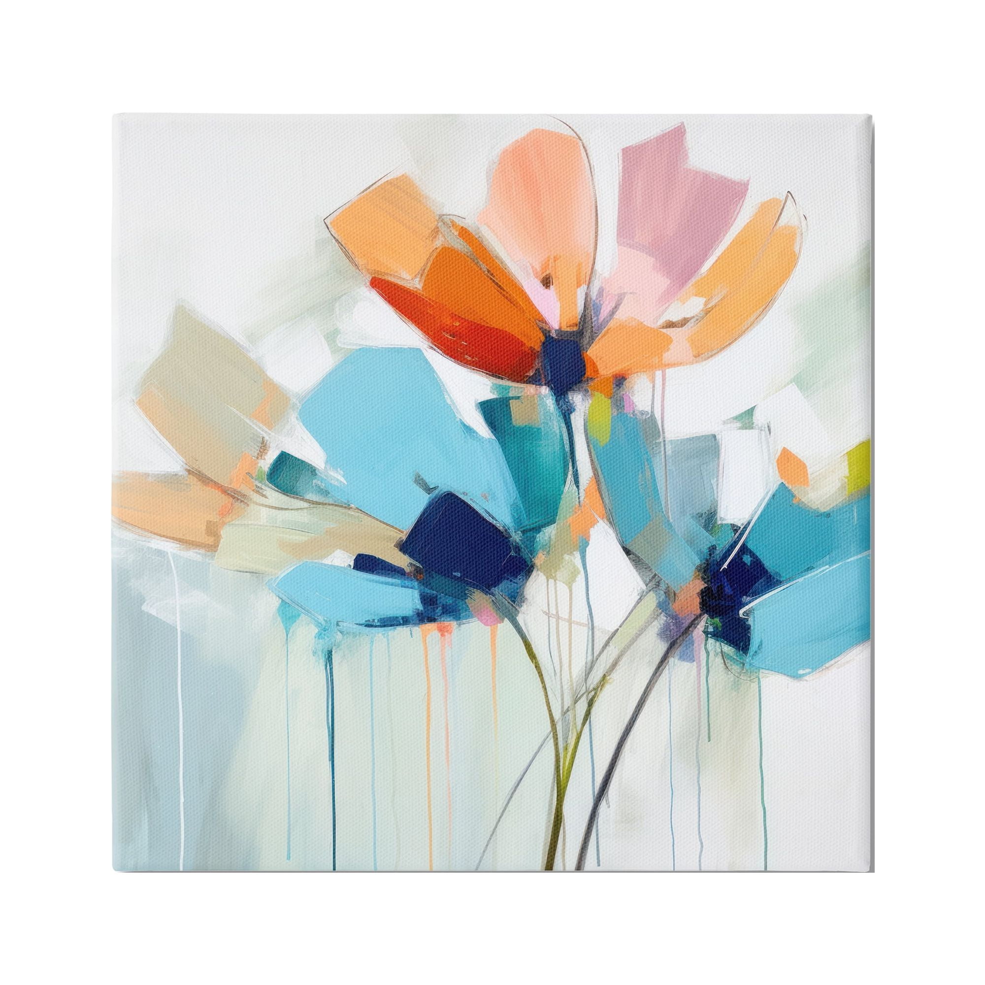 Stupell Industries Modern Tulips Abstraction Abstract Painting Gallery Wrapped Canvas Art Print Wall Art, 24 x 24
