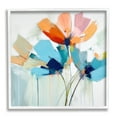 thumbnail image 1 of Stupell Industries Modern Tulips Abstraction Abstract Painting White Framed Art Print Wall Art, 17 x 17, 1 of 9