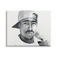 thumbnail image 1 of Stupell Industries Modern Tupac Portrait Abstract Pattern Famous Figure, 30 x 24, Design by Birch&Ink, 1 of 5