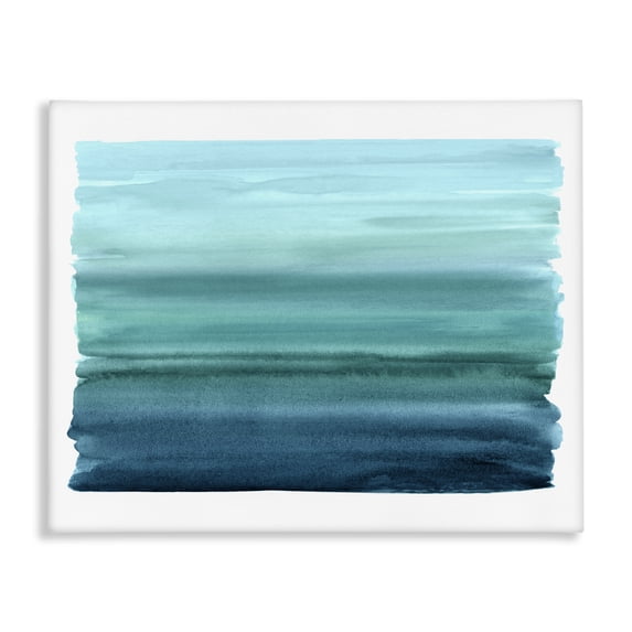 Stupell Industries Modern Turquoise Gradient Shape Canvas Art, 48 x 36, by Allie Corbin