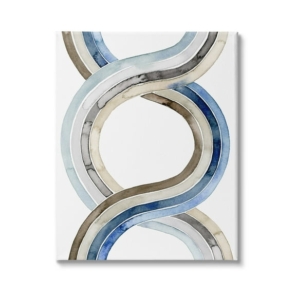 Stupell Industries Modern Two Dimensional Helix Abstract Watercolor Painting, 16 x 20,Design by Grace Popp
