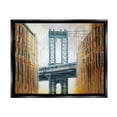 thumbnail image 1 of Stupell Industries Modern Urban Bridge Travel & Places Painting Black Floater Framed Art Print Wall Art, 21 x 17, 1 of 10