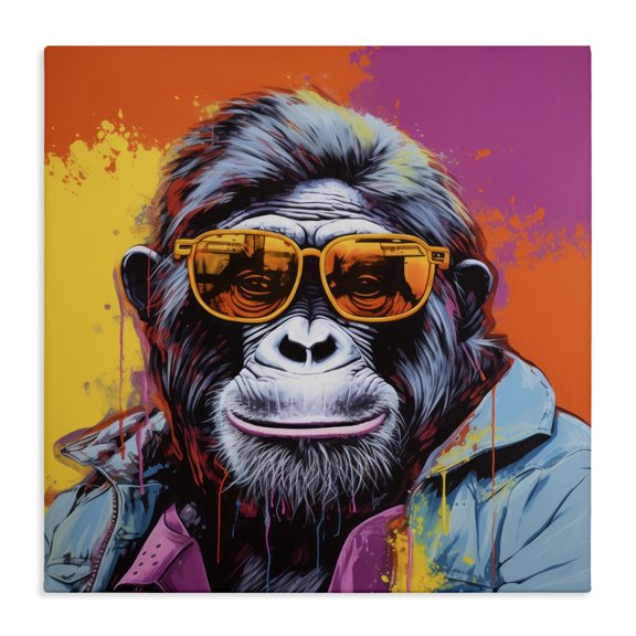 Stupell Industries Contemporary Modern Urban Gorilla Canvas Art, 24 x 24, by Irena Orlov