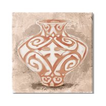 Stupell Industries Modern Urn Still Life Abstract Shape Pattern, 17 x 17,Design by Daphne Polselli