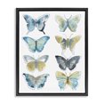 thumbnail image 1 of Stupell Industries Modern Varied Butterflies Insect Patterns Black Floating Frame Canvas Art, 17 x 21, by June Erica Vess, 1 of 7