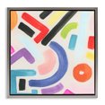 thumbnail image 1 of Stupell Industries Modern Varied Retro Shapes Gray Floating Frame Canvas Art, 25 x 25, by June Erica Vess, 1 of 8