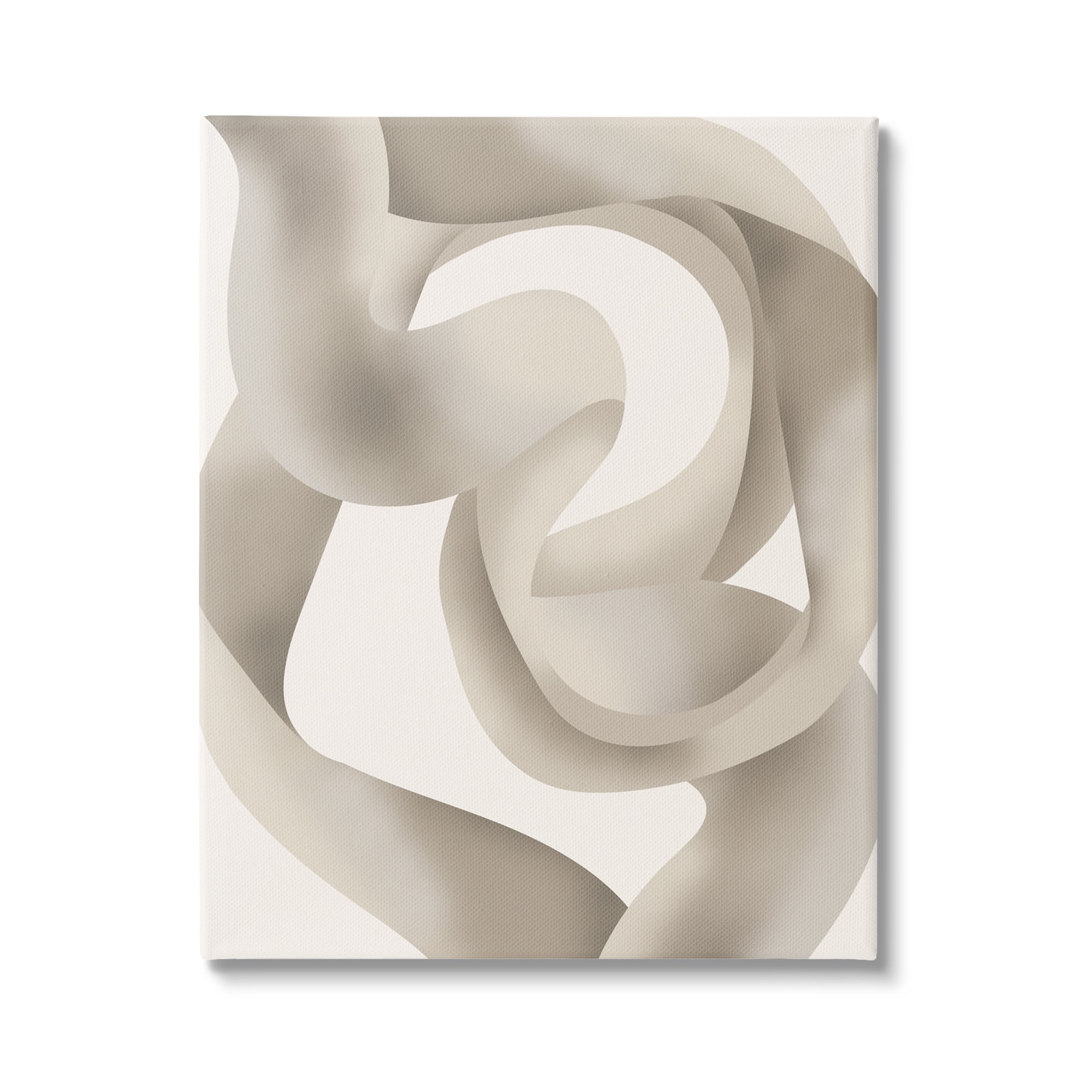 Stupell Industries Modern Wavy Abstraction Abstract Painting Gallery Wrapped Canvas Print Wall Art, 16 x 20