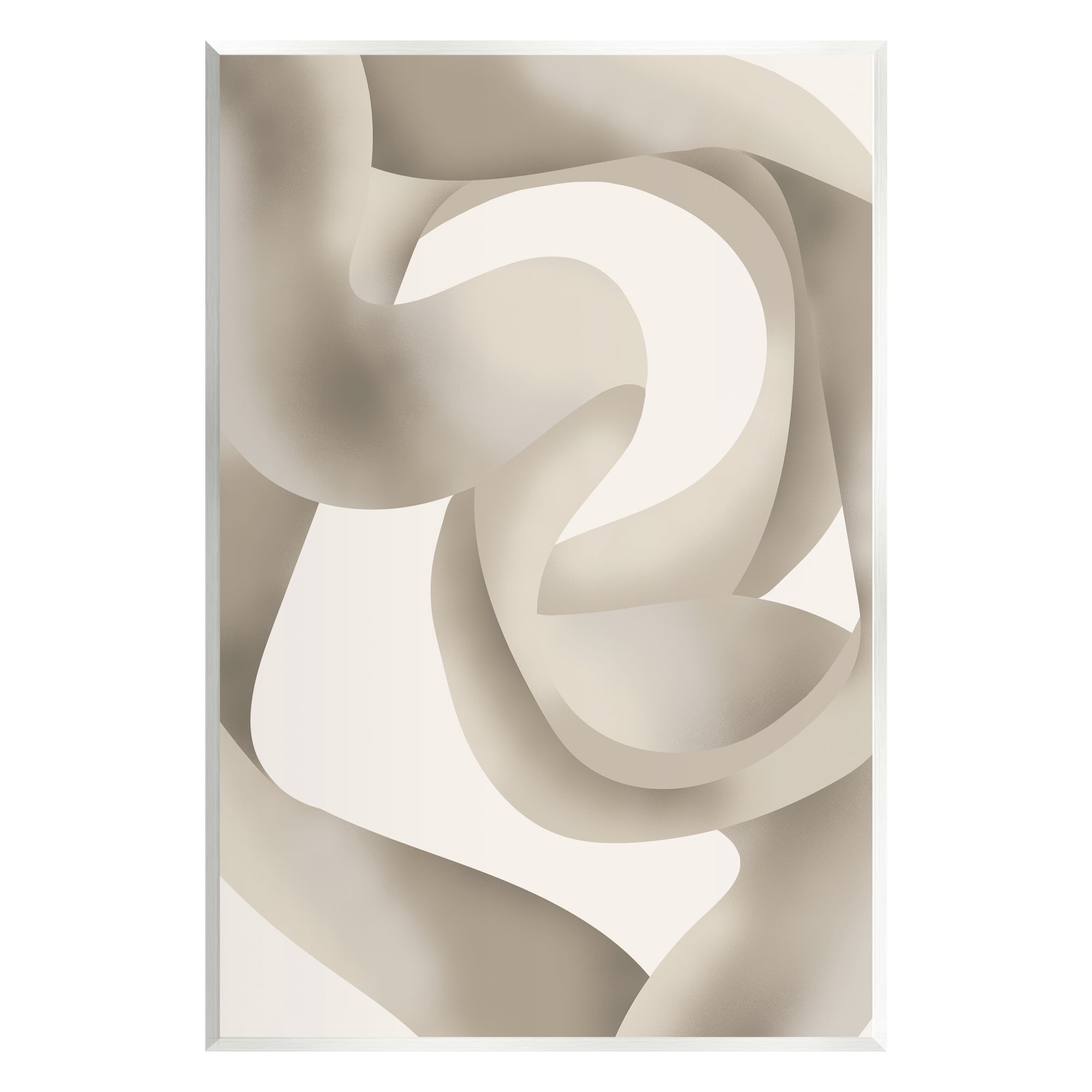 Stupell Industries Modern Wavy Abstraction Abstract Painting Unframed Art Print Wall Art, 13 x 19