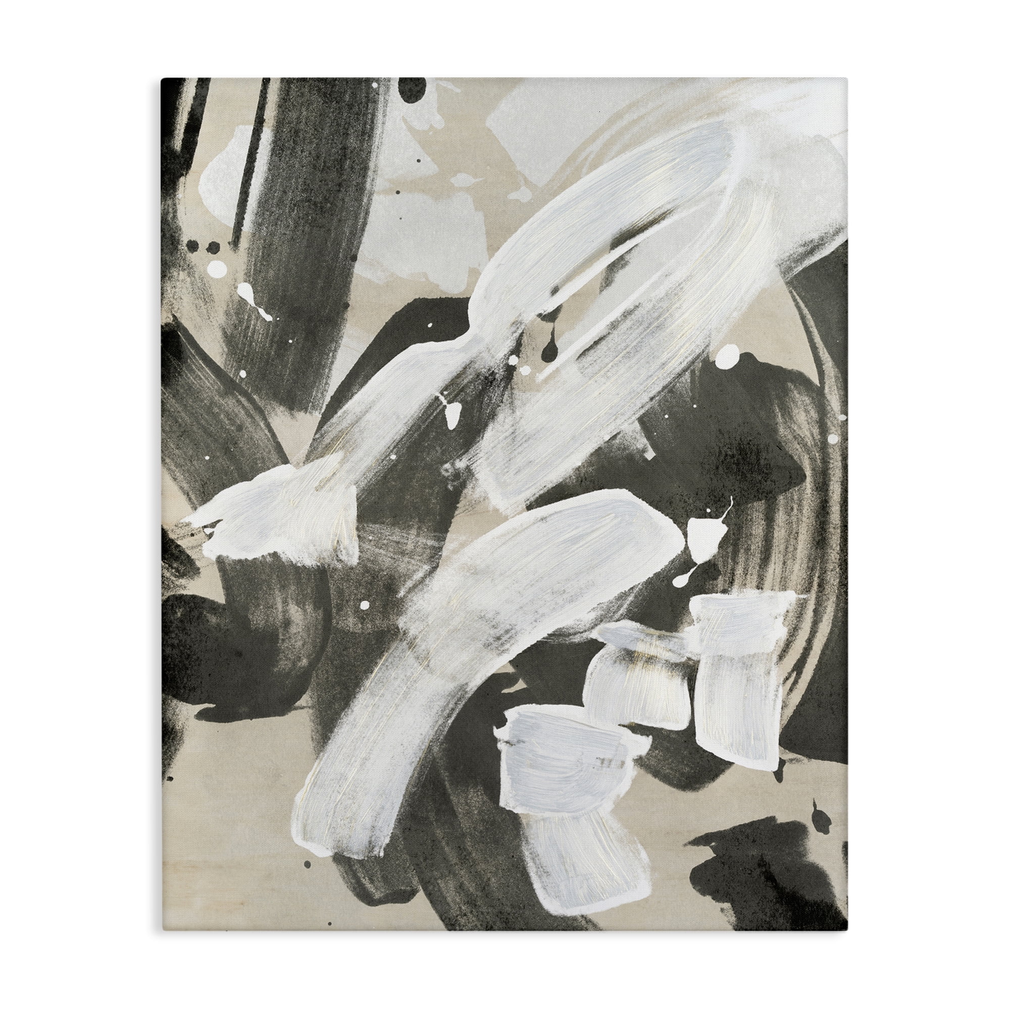 Stupell Industries Modern White Brush...