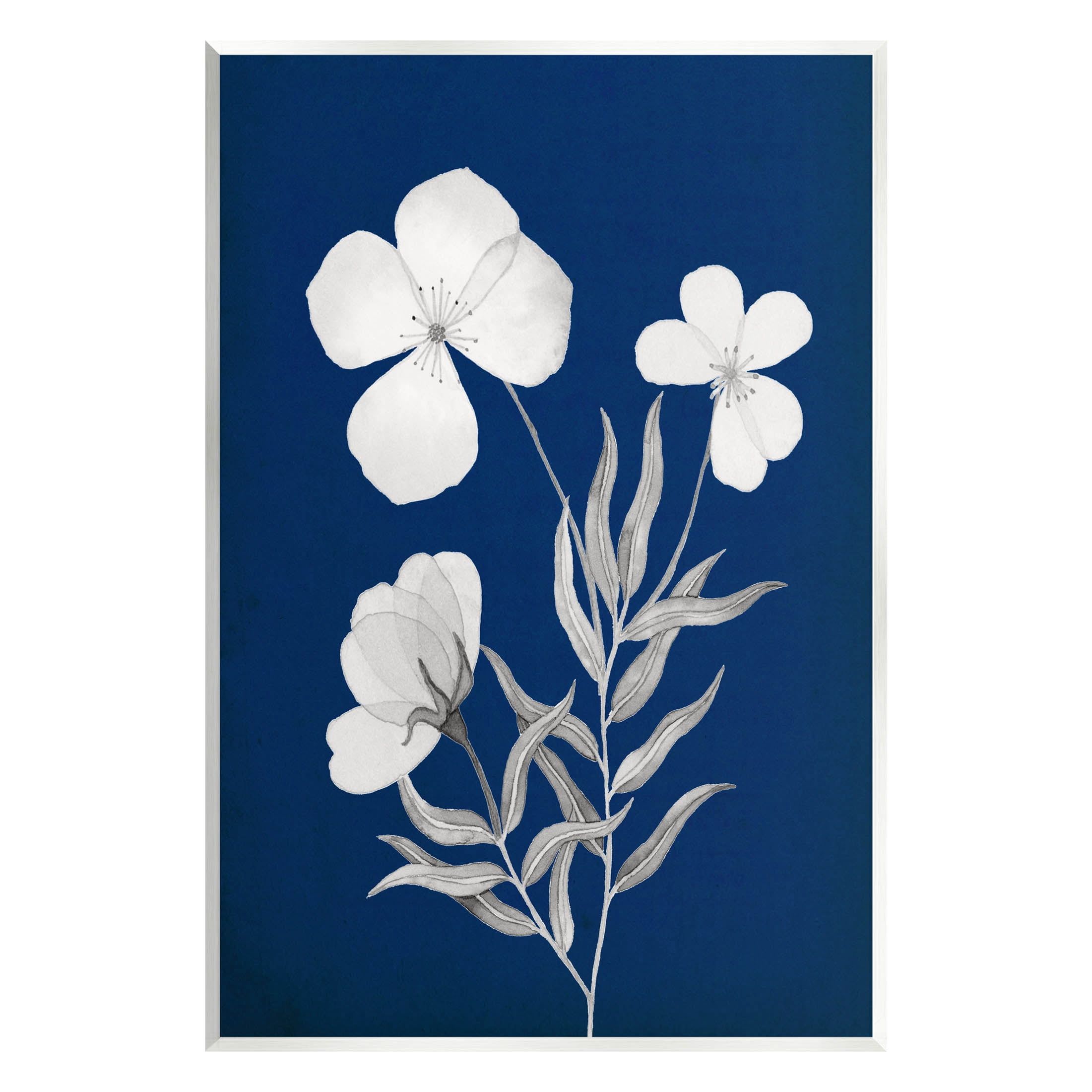 Stupell Industries Modern White Flower Petals Graphic Art Unframed Art Print Wall Art, Design by Kourtni Gunn