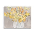 thumbnail image 1 of Stupell Industries Modern Yellow Petals Blossoms Floral Arrangement Vase Painting Gallery Wrapped Canvas Print Wall Art, Design by Samuel Dixon, 1 of 7