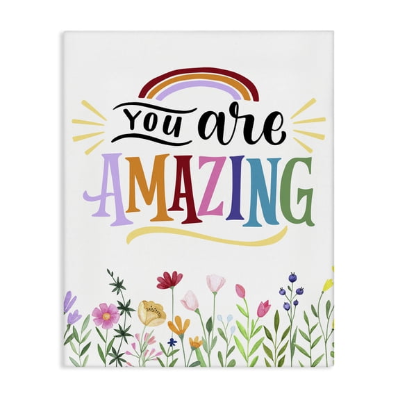 Stupell Industries Modern You Are Amazing Encouragement Canvas Art, 16 x 20, by Kim Allen