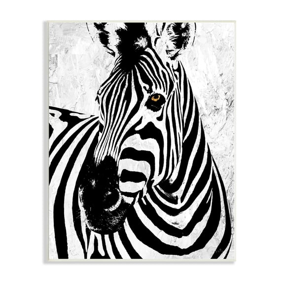 Stupell Industries Modern Zebra Portrait Striped Pattern Safari Animal, 10 x 15, Design by Sophie 6
