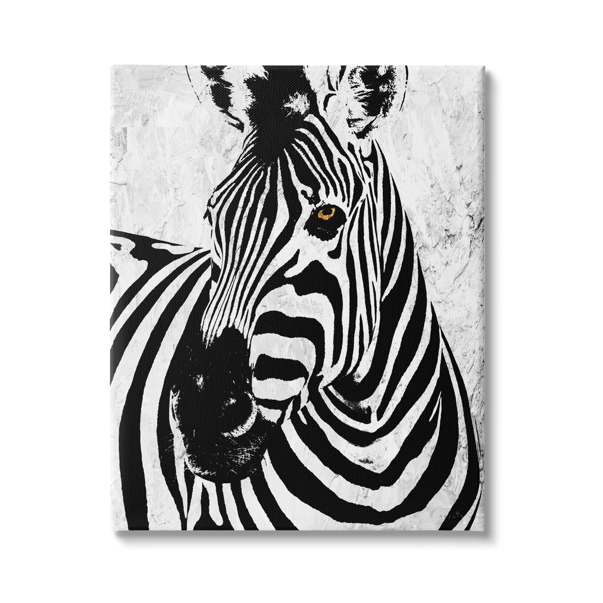 Stupell Industries Modern Zebra Portrait Striped Pattern Safari Animal, 16 x 20, Design by Sophie 6