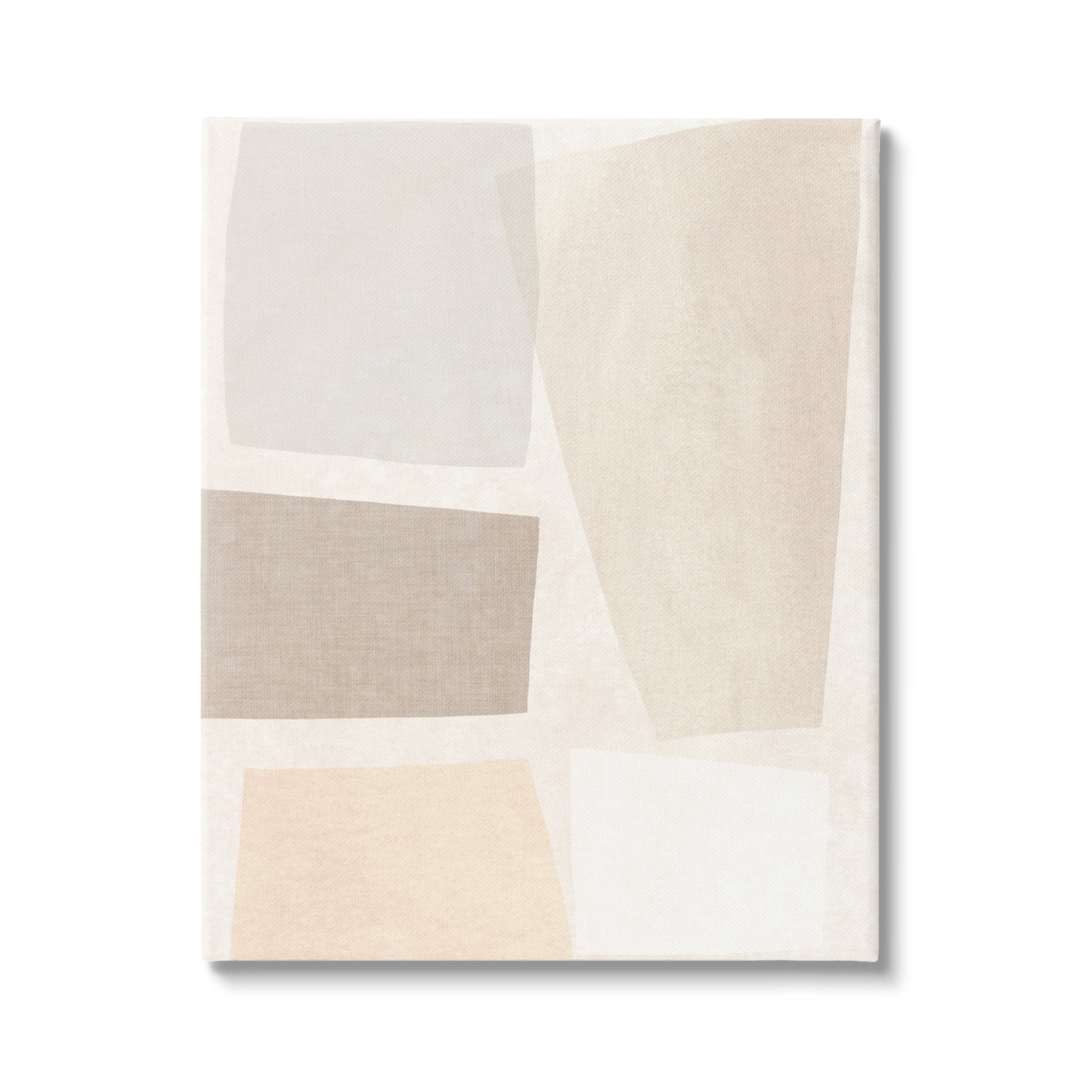 Stupell Industries Modest Neutral Toned Blocked Abstract Shapes Canvas Wall Art, 24 x 30, Design by June Erica Vess