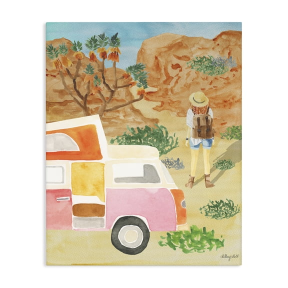 Stupell Industries Mojave Desert Road Trip Canvas Wall Art, design by Hillary Holt