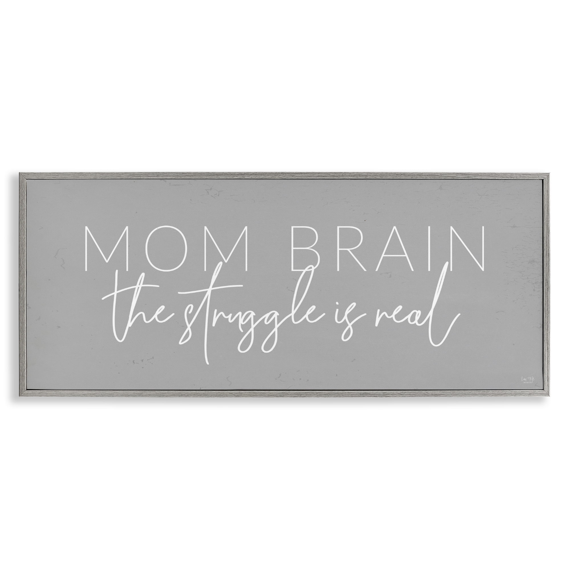 Stupell Industries Mom Brain Struggle Gray Framed Giclee Art, design by Lux + Me Designs
