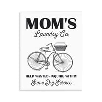 Stupell Industries Mom's Laundry Co Typography Painting Unframed Art Print Wall Art, 11 x 14