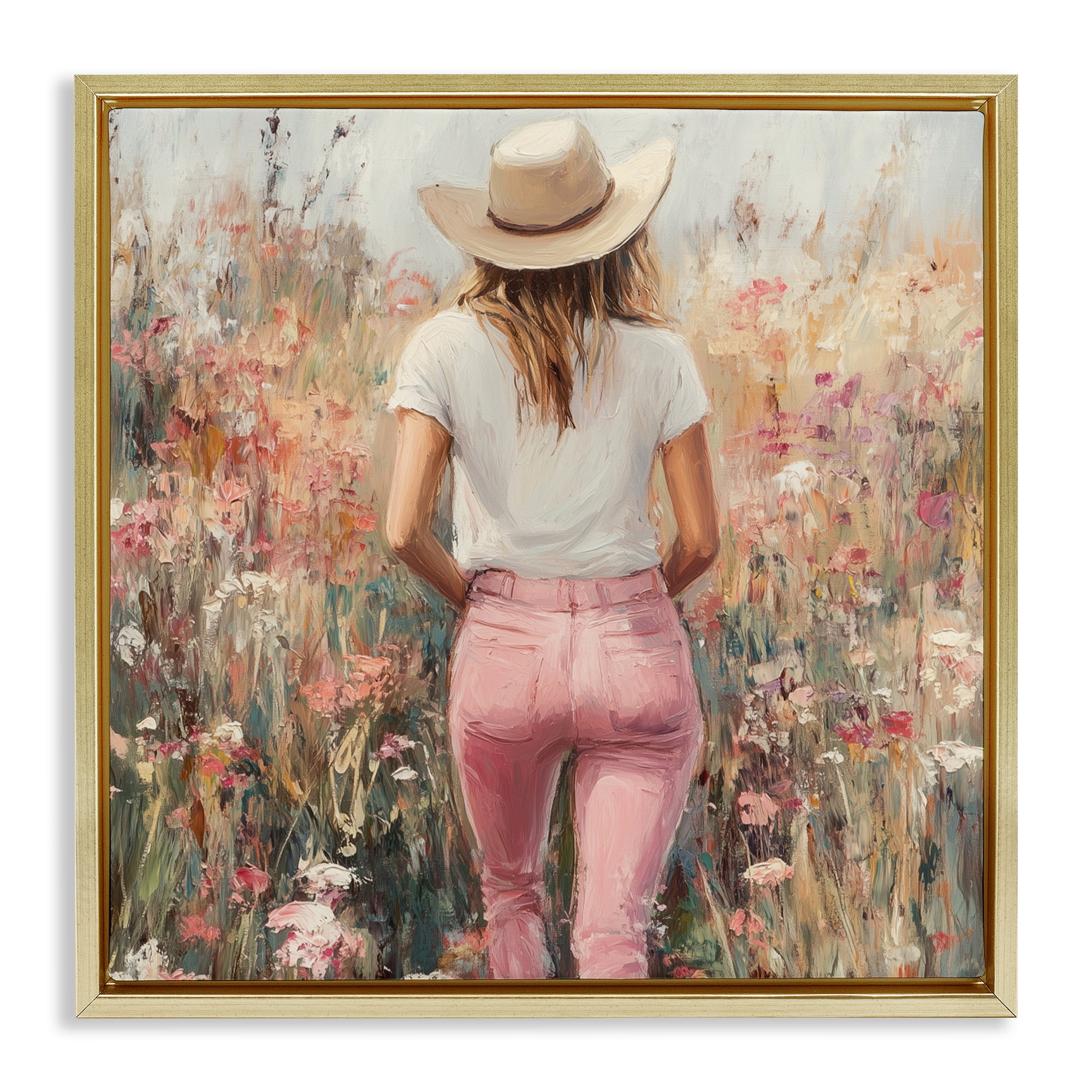 Stupell Industries Moment Of Peace Gold Framed Floater Canvas Wall Art, design by Heidi Kuntz