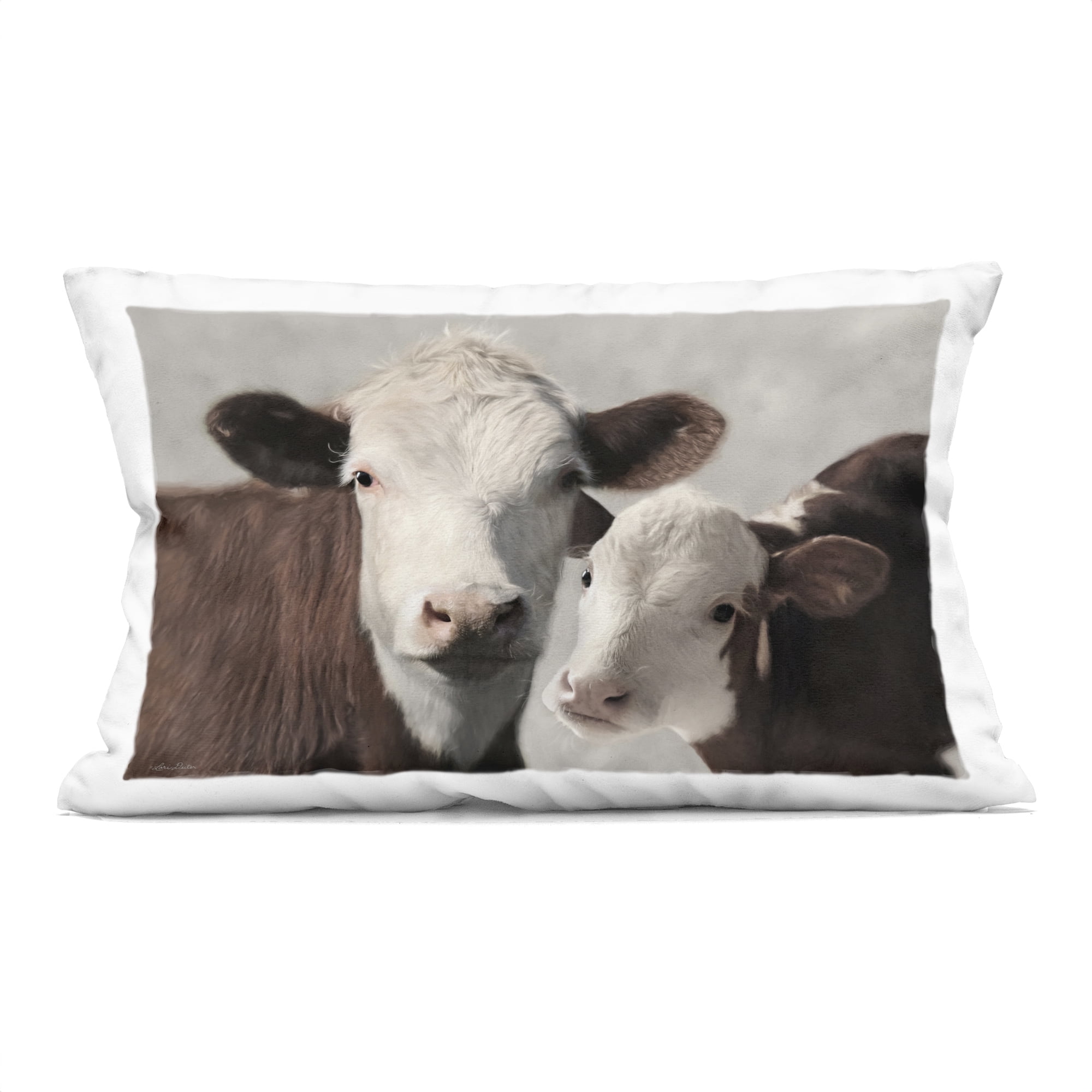 Stupell Industries Mommy & Me Cows Decorative Printed Throw Pillow, design by Lori Deiter