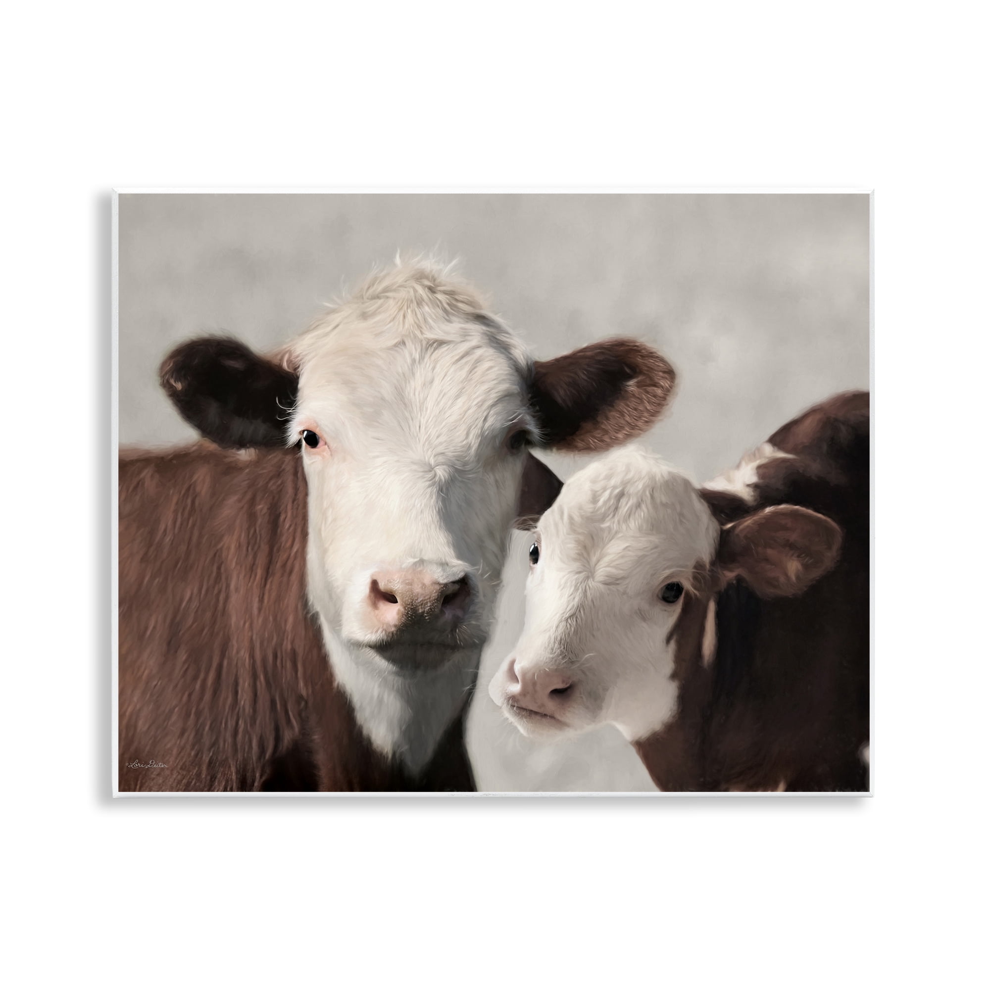 Stupell Industries Mommy & Me Cows Wall Plaque Art, design by Lori Deiter