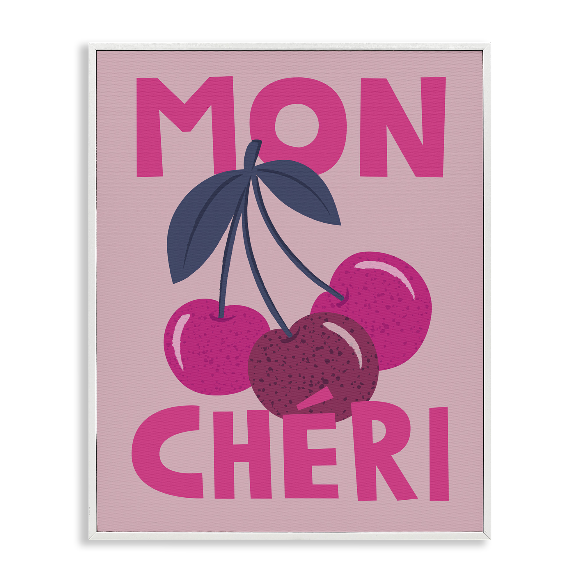 Stupell Industries Mon Cheri Fruits Food & Beverage Painting White Framed Art Print Wall Art, 24 x 30