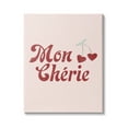 thumbnail image 1 of Stupell Industries Mon Cherie French Phrase Red Heart Cherries, 16 x 20, Design by Daphne Polselli, 1 of 6