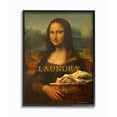 thumbnail image 1 of Stupell Industries Mona Lisa Laundry Funny Classic Painting Design Black Framed Art Print Wall Art, 16x20, by Patrick Reid O'Brien, 1 of 8