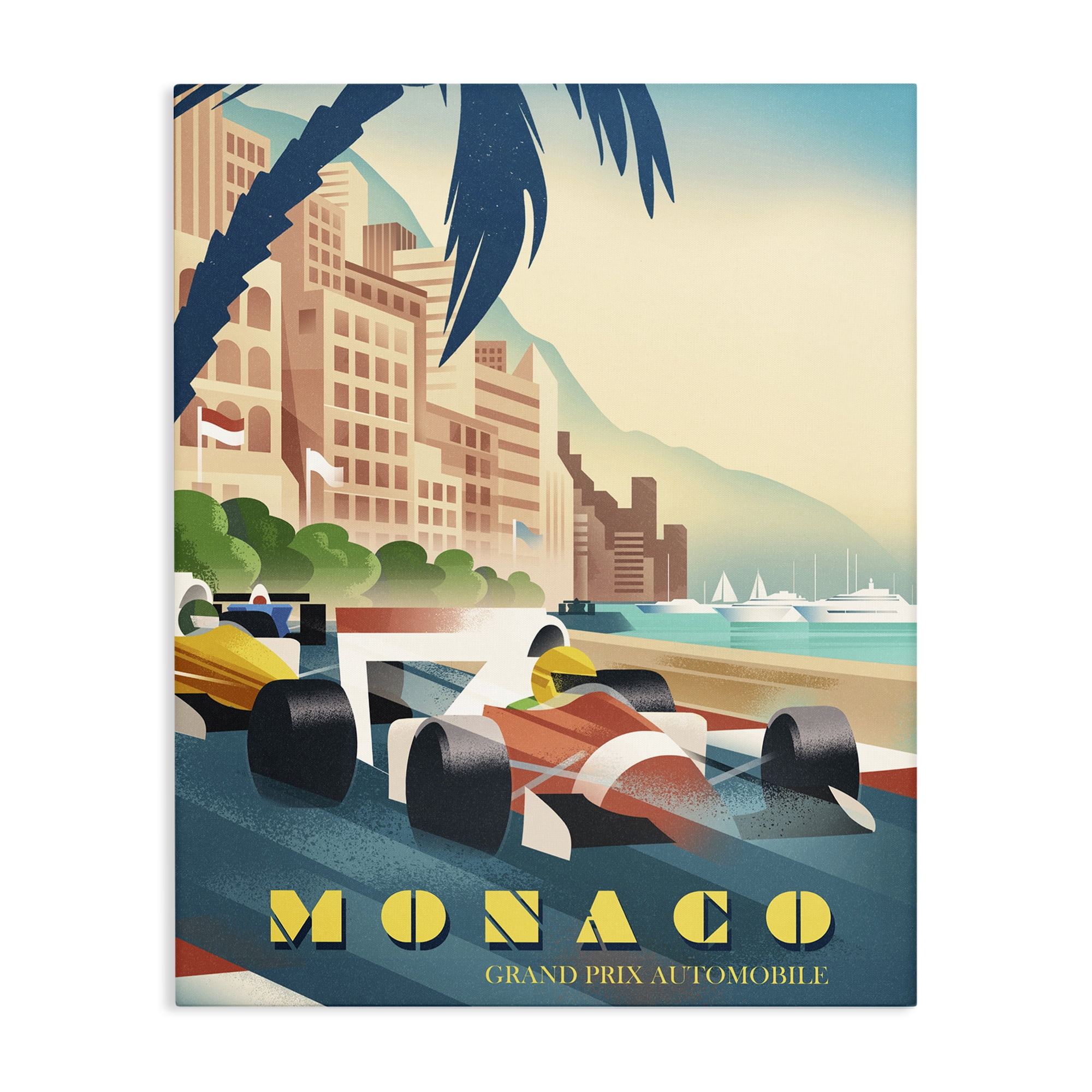 Stupell Industries Monaco Grand Prix Racing Canvas Wall Art, design by Martin Wickstrom