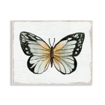 Stupell Industries Monarch Butterfly Visage Animals Painting Unframed Art Print Wall Art, 14 x 11