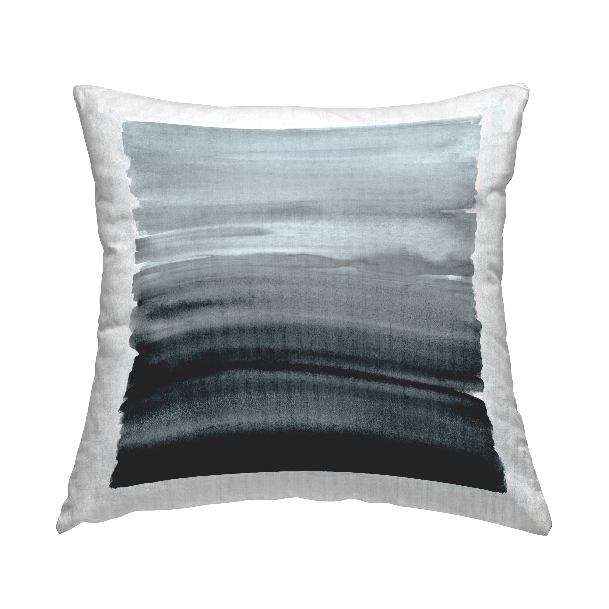 Stupell Industries Monochromatic Grey Gradient Printed Throw Pillow Design by Allie Corbin