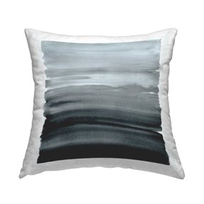 Stupell Industries Monochromatic Grey Gradient Printed Throw Pillow Design by Allie Corbin