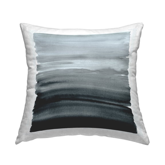 Stupell Industries Monochromatic Grey Gradient Printed Throw Pillow Design by Allie Corbin