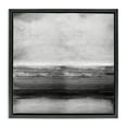 thumbnail image 1 of Stupell Industries Monochromatic Grey Rustic Abstraction Abstract Painting Black Floater Framed Canvas Art Print Wall Art, 18 x 18, 1 of 9