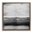 thumbnail image 1 of Stupell Industries Monochromatic Grey Rustic Abstraction Abstract Painting Brown Floater Framed Canvas Art Print Wall Art, 25 x 25, 1 of 9