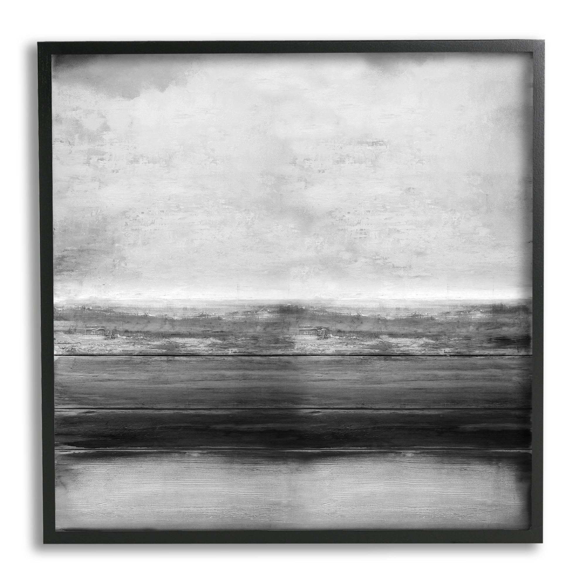 Stupell Industries Monochromatic Grey Rustic Abstraction Layered Shades, 12 x 12, Designed by Taylor Hamilton