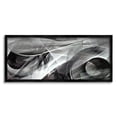 thumbnail image 1 of Stupell Industries Monochrome Abstract Shapes Dense Geometric Circular Lines Framed Wall Art, 30 x 13, Design by Alpenglow Workshop, 1 of 5