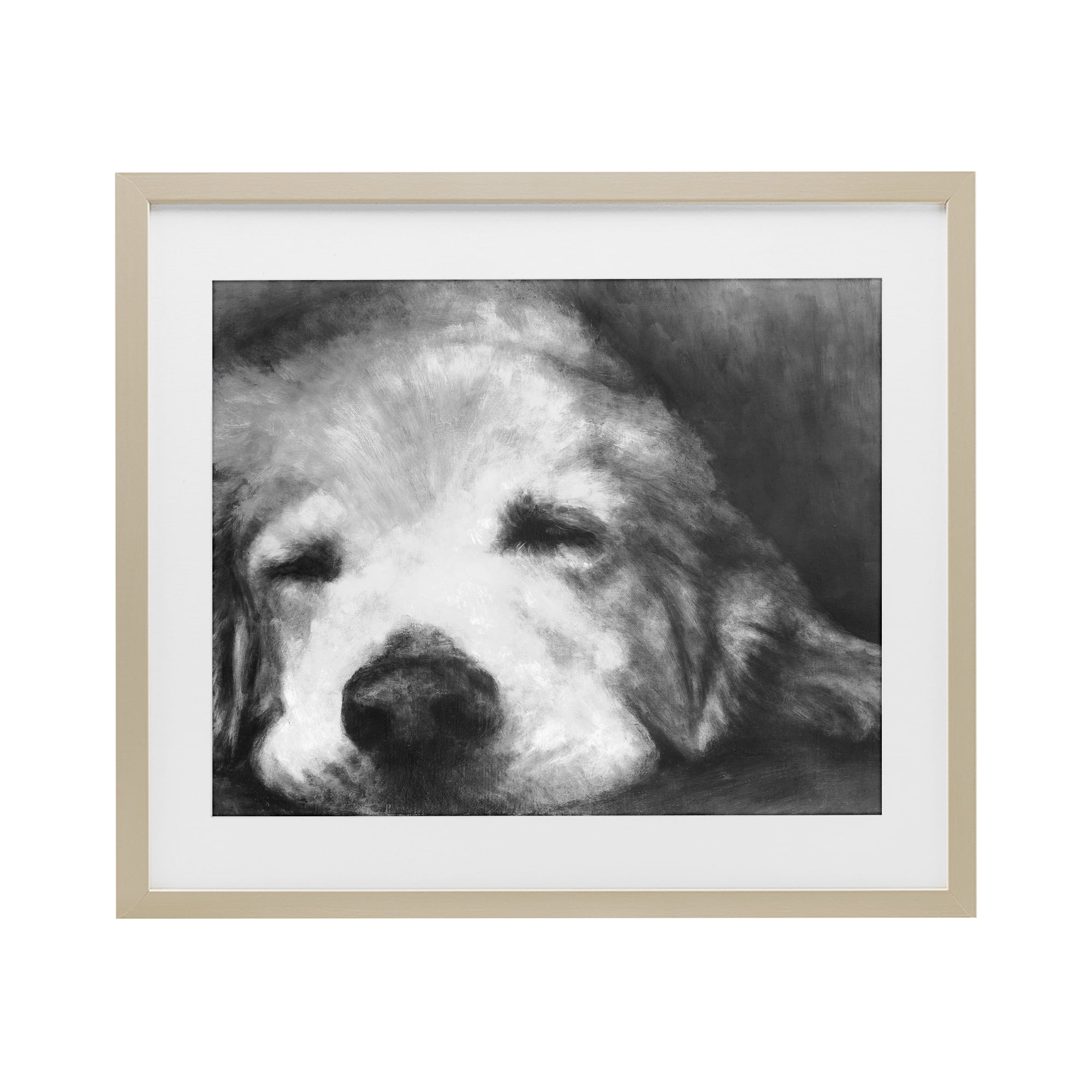 Stupell Industries Monochrome Dog Day Afternoon Birch Framed Print Under Glass, design by Walt Johnson