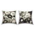 thumbnail image 1 of Stupell Industries Monochrome Geodes Agate Gems Printed Throw Pillow Design by Danielle Carson (Set of 2), 1 of 4